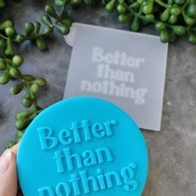 Better than Nothing Fondant Cookie Stamp with Raised Detail