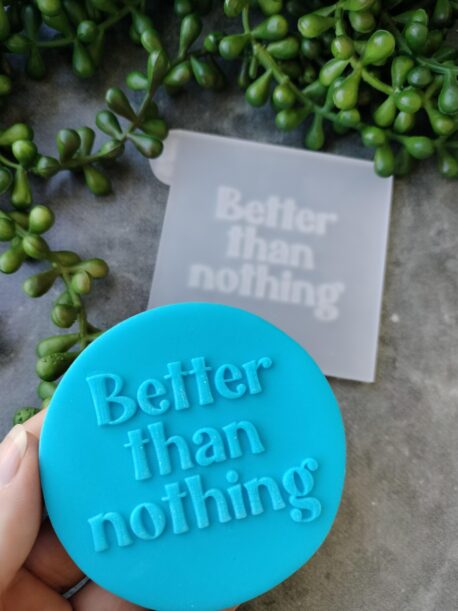 Better than Nothing Fondant Cookie Stamp with Raised Detail